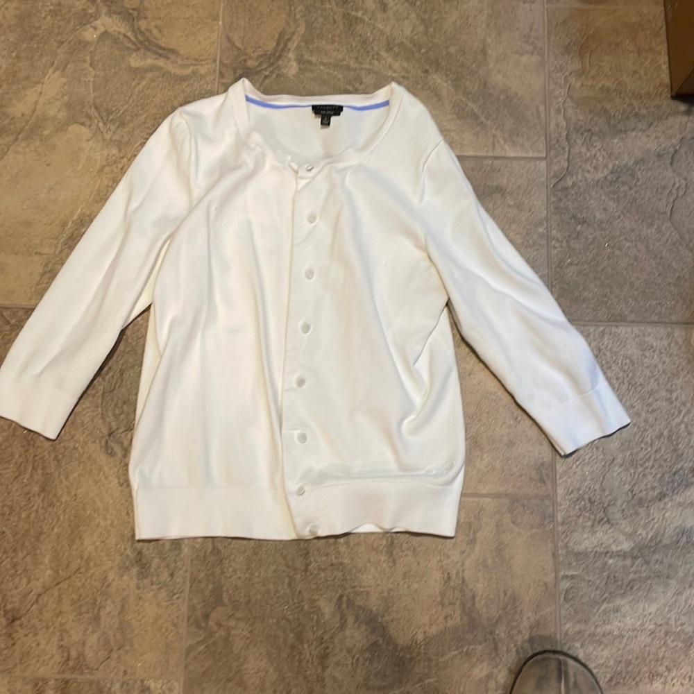 Talbots button front sweater